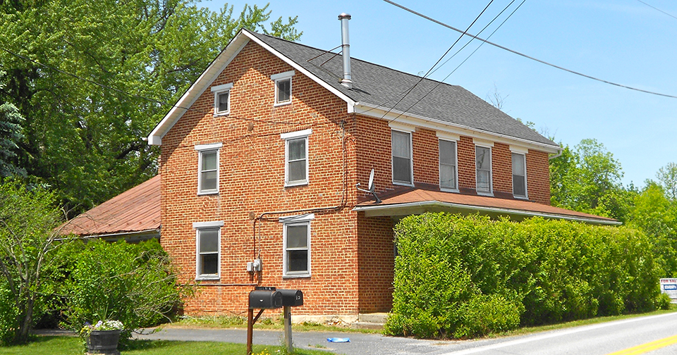 House in the village of Siddonsburg in Monaghan Township, Pennsylvania