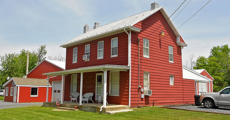 House in the village of Siddonsburg in Monaghan Township, Pennsylvania